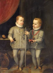 Die zwei Söhne von Karl V., 16. Jahrhundert